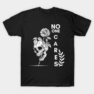 Skull Impaled On Roses T-Shirt